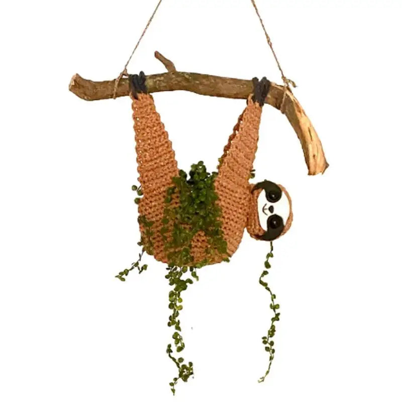 Crochet Sloth Planter