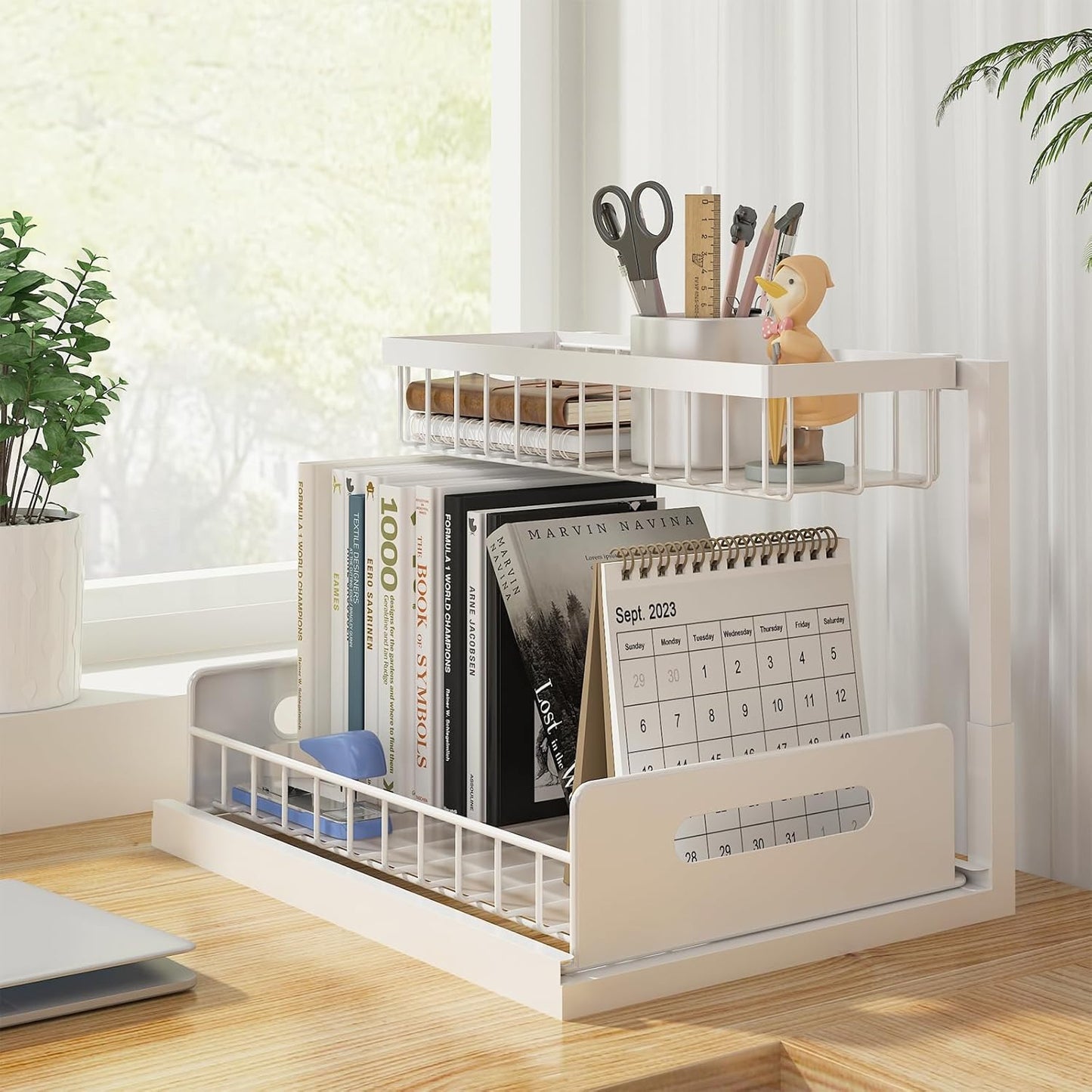Under Sink Organizers and Storage with Sliding Drawer