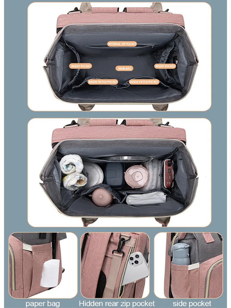 Fold-N-Glow | Folding Portable Diaper Bag - Sprinting Home