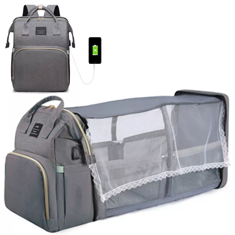 Fold-N-Glow | Folding Portable Diaper Bag - Sprinting Home