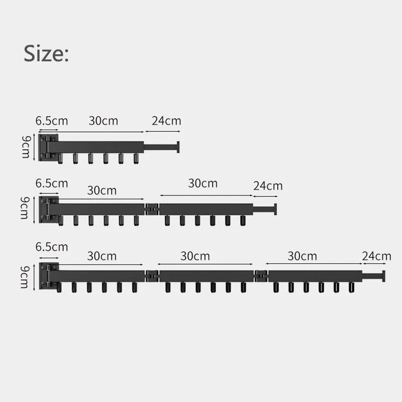 FlexiDry Space-Saving Wall-Mounted Foldable Drying Rack