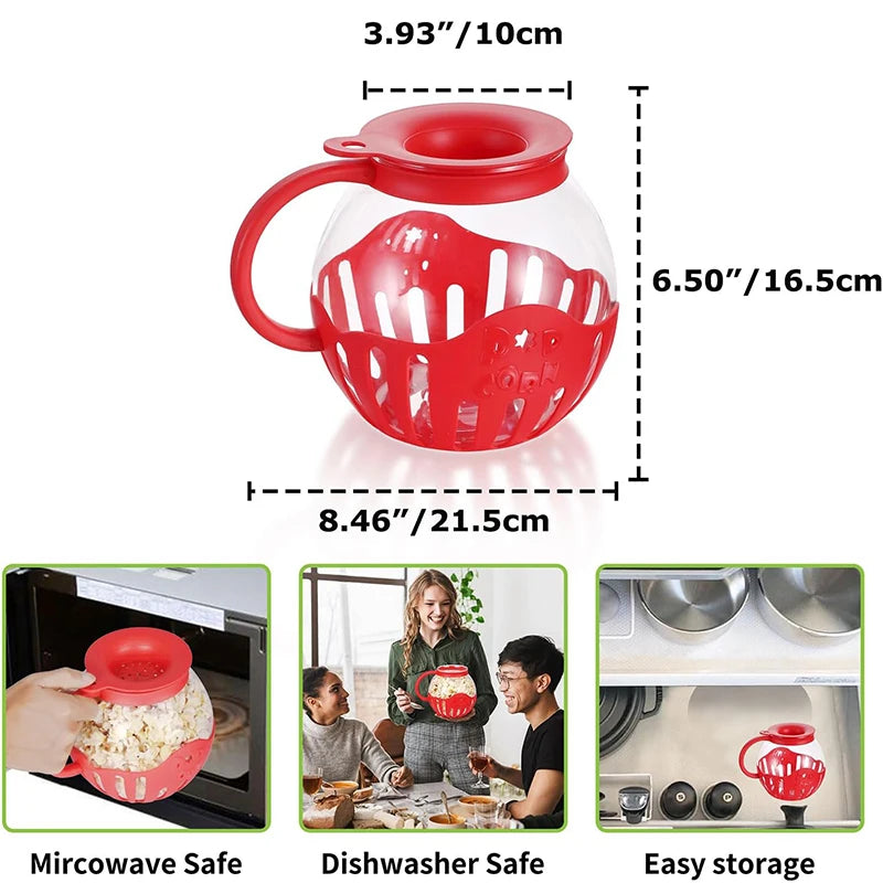Ecolution Patented Micro-Pop Microwave Popcorn Popper - Sprinting Home