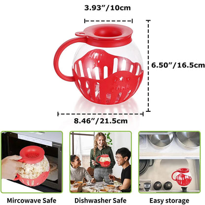 Ecolution Patented Micro-Pop Microwave Popcorn Popper - Sprinting Home