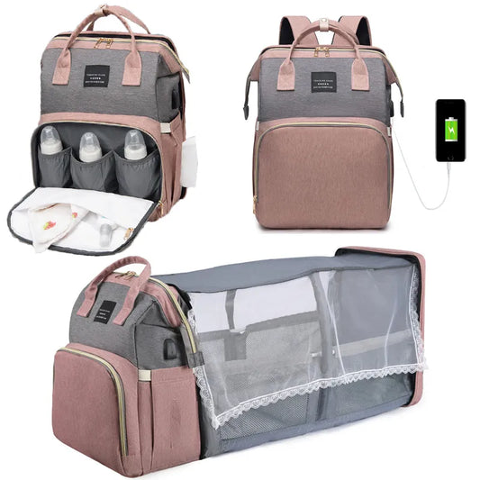 Fold-N-Glow | Folding Portable Diaper Bag - Sprinting Home