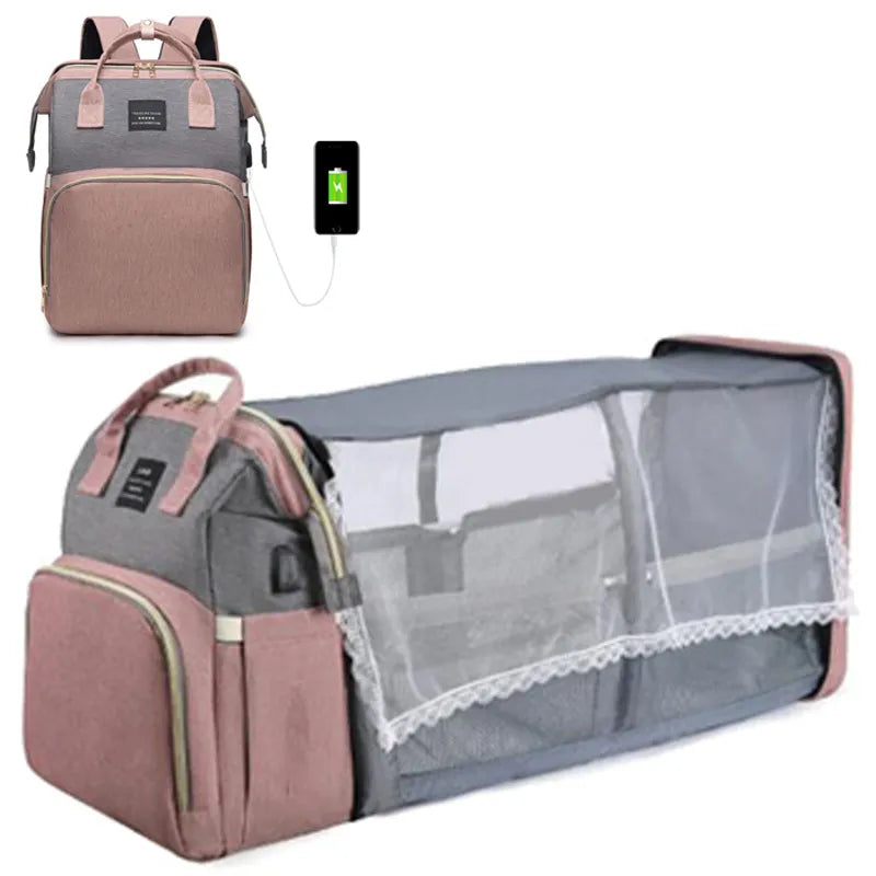 Fold-N-Glow | Folding Portable Diaper Bag - Sprinting Home