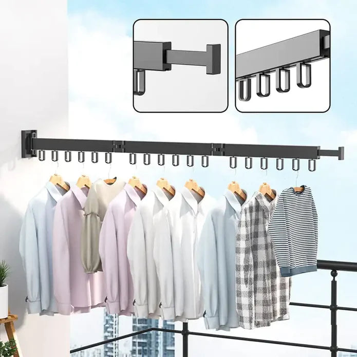FlexiDry Space-Saving Wall-Mounted Foldable Drying Rack