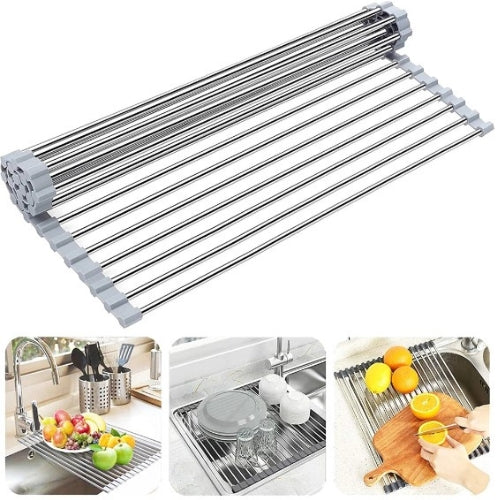 Stainless Steel Dish Rack Drainer - Sprinting Home