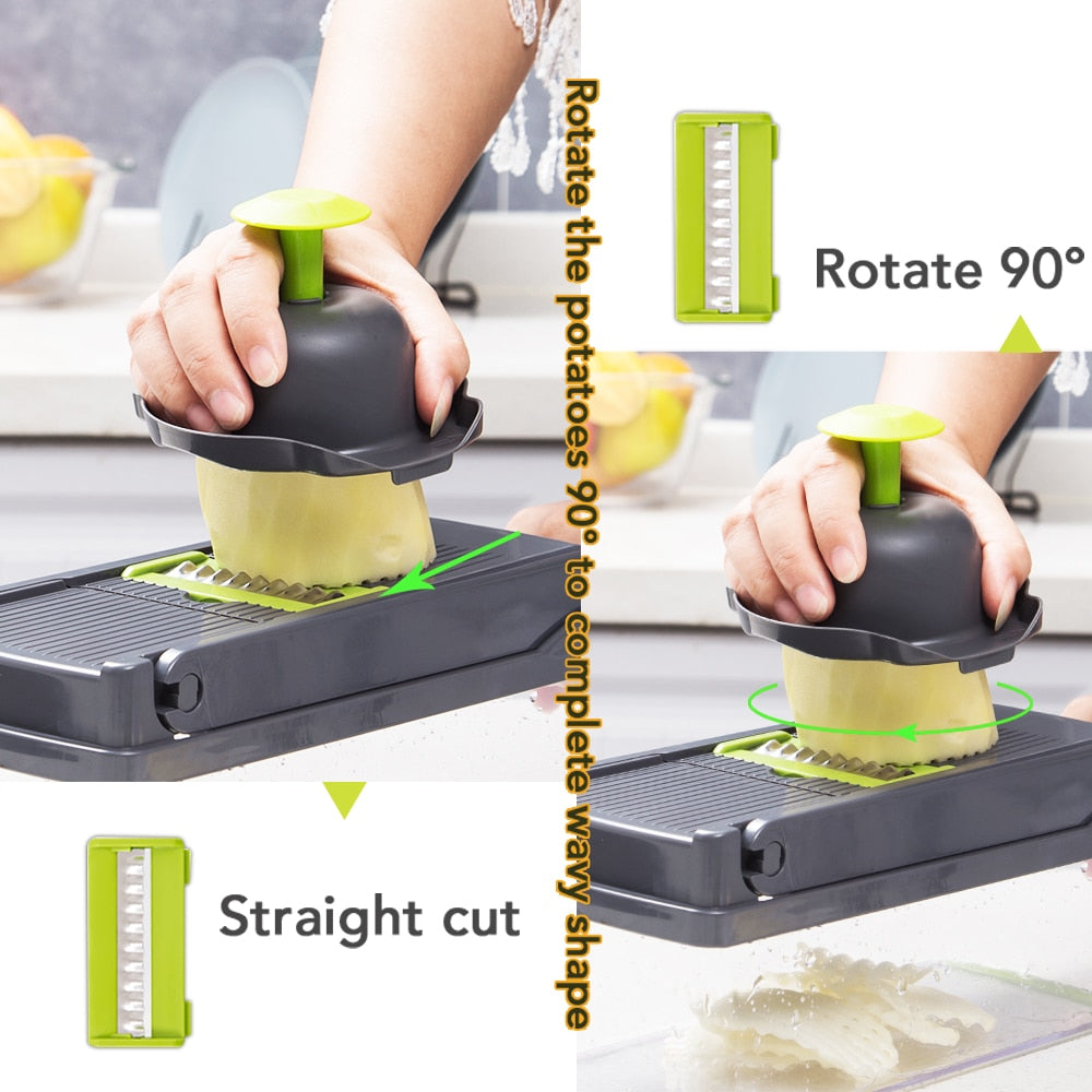 Multi Functional Kitchen Vegetable Chopper Polypropylene Pull