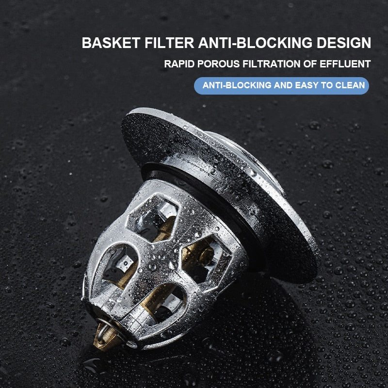 Universal Pop-Up Sink Drain Filter - Sprinting Home