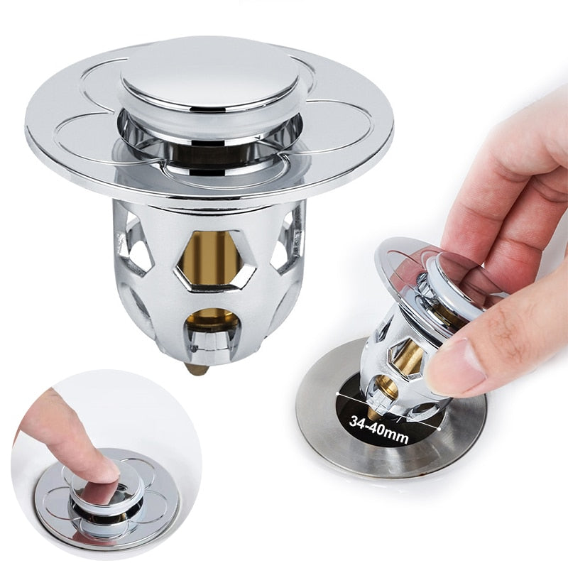 Universal Pop-Up Sink Drain Filter - Sprinting Home